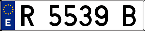Trailer License Plate